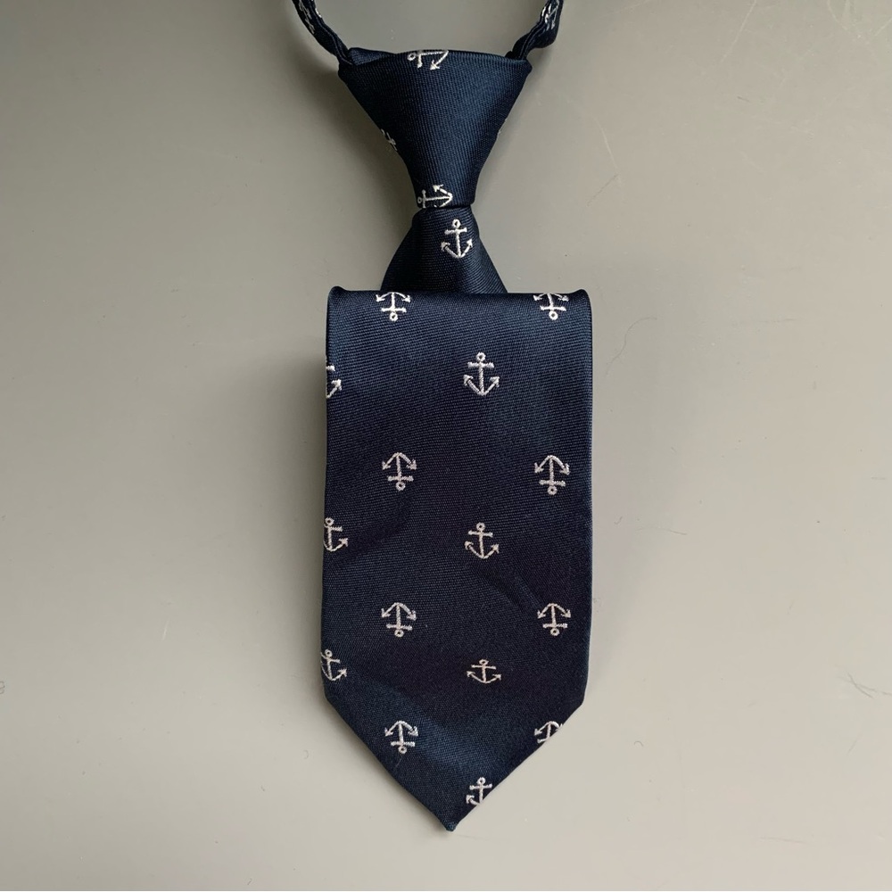Gymboree Dressed Up Kids Toddler Anchor Nautical Preppy Wedding Tie Blue 2T-5T
